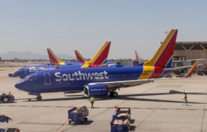 Southwest planes grounded, highlighting operational risk related to outdated technology.